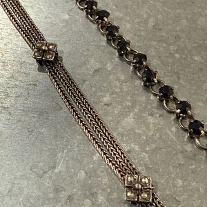 Two Silver Women's costume Bracelets